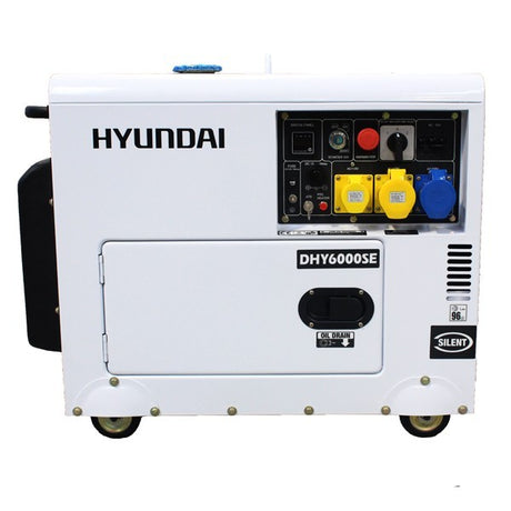 Hyundai generator on a white background