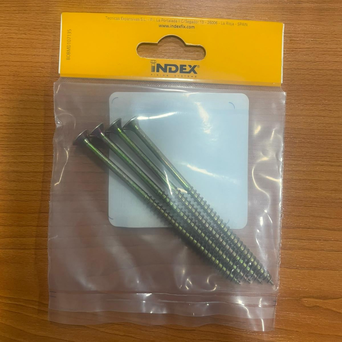 Index Chipboard Pozi Screw Yellow - 5MMx100MM | Pack of 4