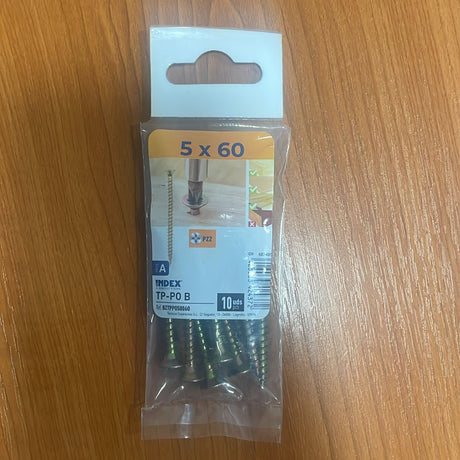Index Chipboard Pozi Screw Yellow - 5MM | Pack of 10