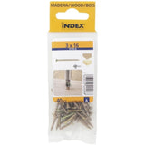 Index Chipboard Pozi Screw Yellow - 3MM | Pack of 40