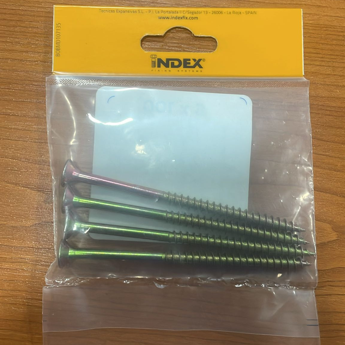Index Chipboard Pozi Screw Yellow - 6x100MM | Pack of 10
