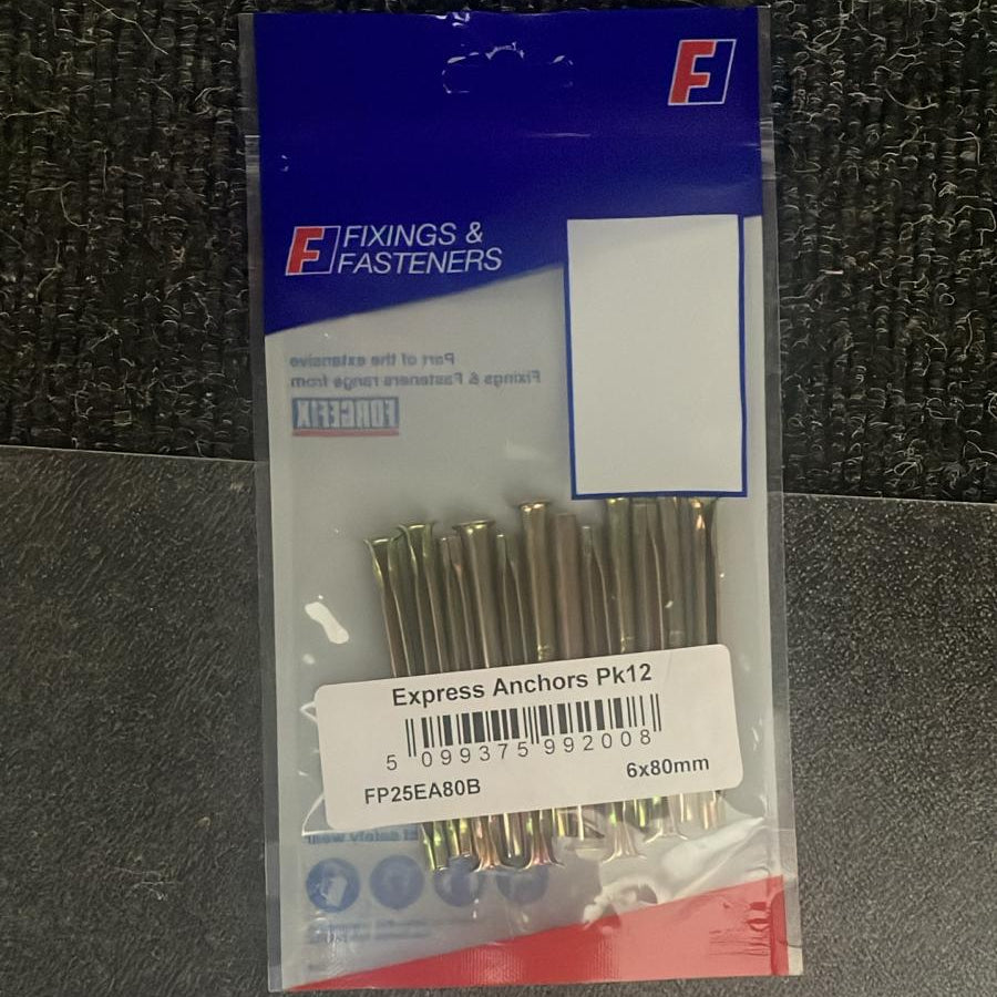 Index Express Anchors 6×80mm Pack of 10 | Buy Online Ireland