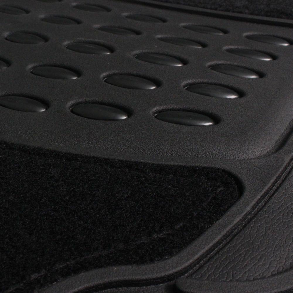 JVL Contour Black Luxury Car Mat - Set of 4