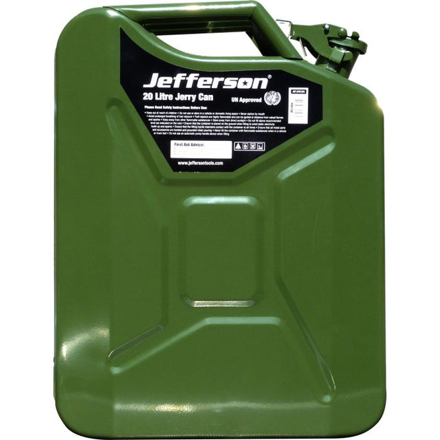 Jefferson Jerry Can Steel | Green - 20 Litre