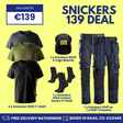 July26 Snickers 139 Deal with 2502. T-short, Trousers