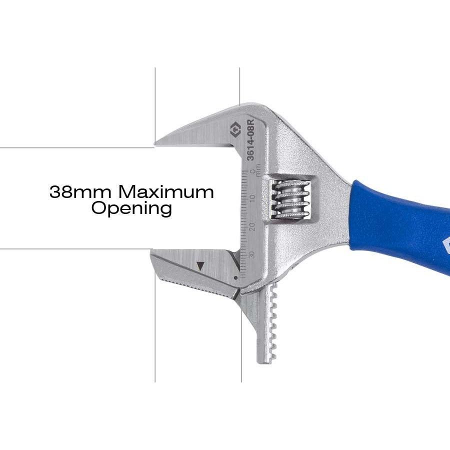 King Tony 3614-08R Reversible Jaw Adj Wrench