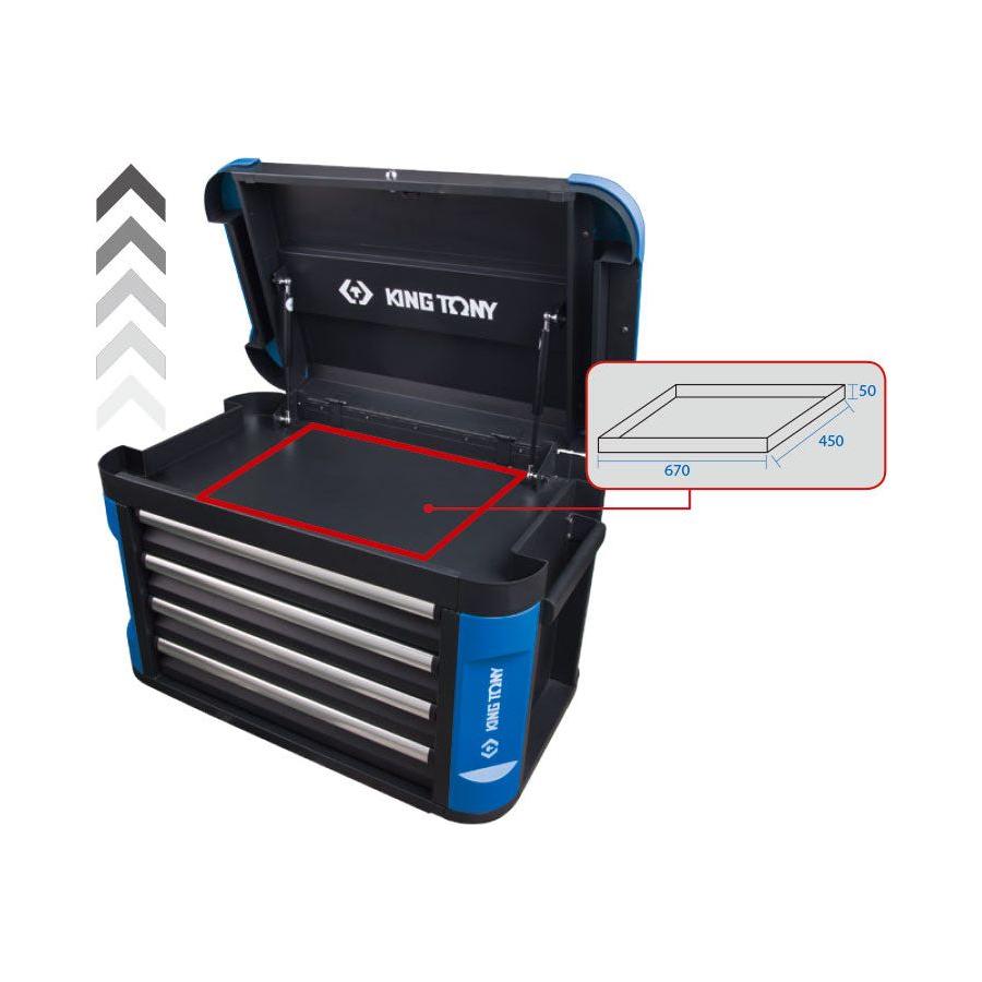 King Tony 87G11-4B-BK Heavy Duty Tool Chest - 4 Drawers