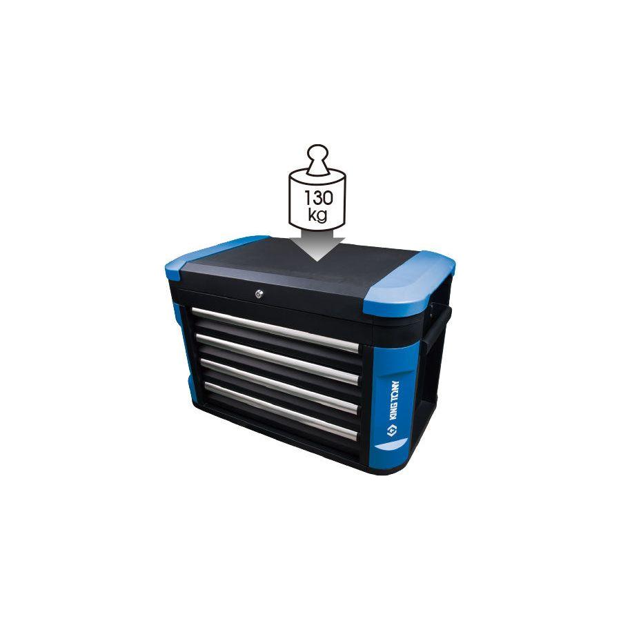 King Tony 87G11-4B-BK Heavy Duty Tool Chest - 4 Drawers