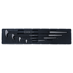 King Tony 9TK034 Rolling Head Pry Bar Set - 4pc