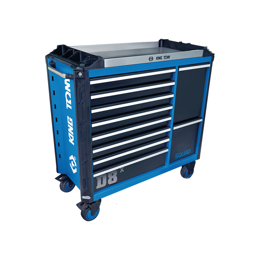 King Tony D8X Squad Model Tool Trolley - 10 Drawers 