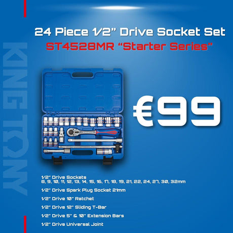 King Tony ST4528MR 24 Piece 1/2" Drive Socket Set