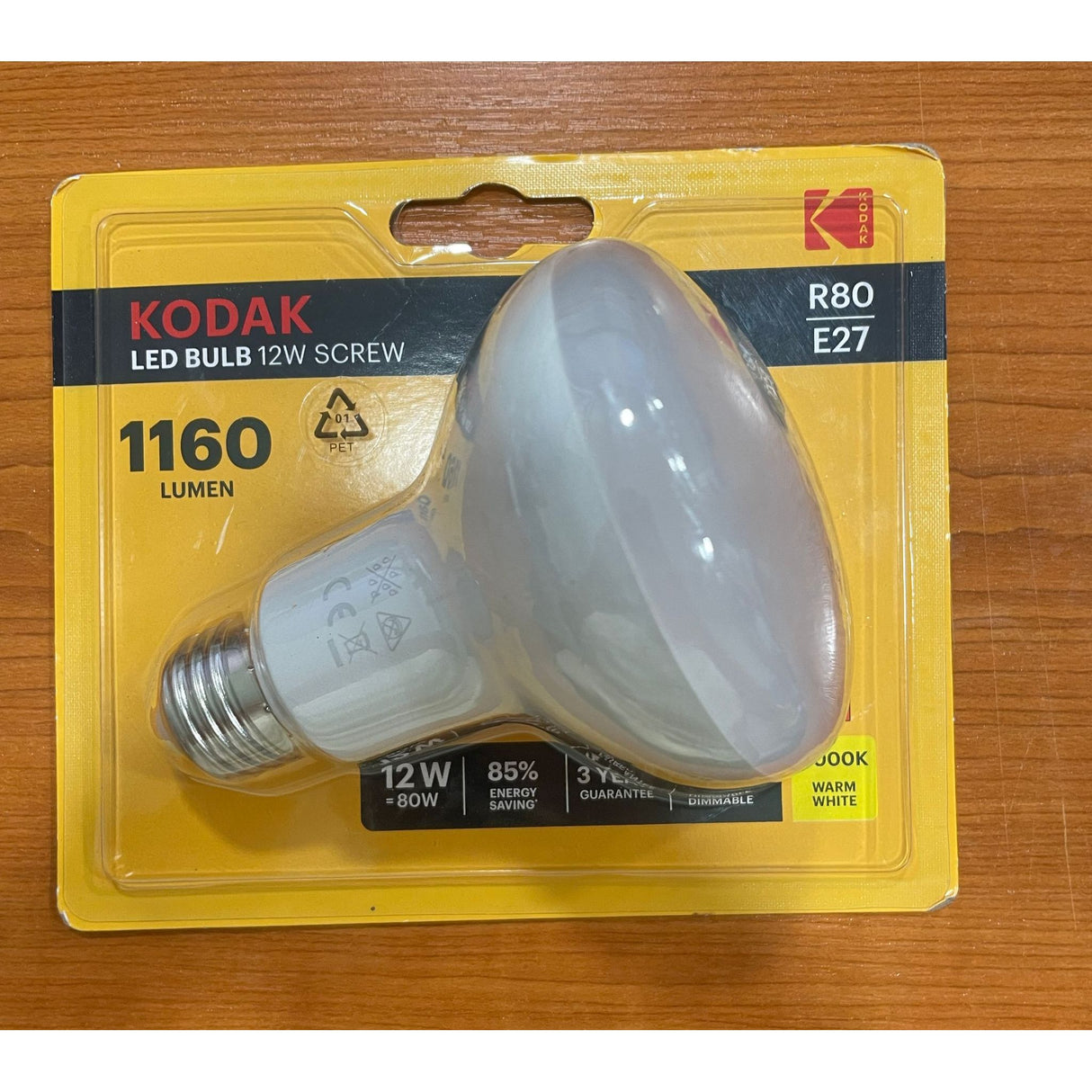 Kodak LED Bulb 12W R80 E27 – 1160 Lumen | Warm White