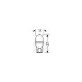 Lampa 12V lamp 1 Led - T10 - W2, 1 X 9, 5D- White