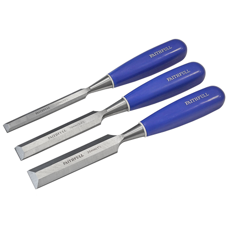 Faithfull 3 Piece Blue Chisel Set