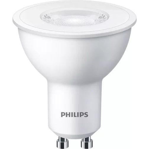 The Philips LED PAR16 GU10 Spot Bulb Pack delivers bright, energy-efficient lighting for everyday spotlighting and accent applications. Designed as a replacement for traditional 50W halogen spotlights, these LED bulbs provide focused warm white illumination with long-lasting performance and reduced energy consumption.

Ideal for kitchens, living areas, hallways, display lighting, and feature lighting, they offer dependable everyday lighting with instant brightness.