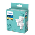 The Philips LED PAR16 GU10 Spot Bulb Pack delivers bright, energy-efficient lighting for everyday spotlighting and accent applications. Designed as a replacement for traditional 50W halogen spotlights, these LED bulbs provide focused warm white illumination with long-lasting performance and reduced energy consumption.

Ideal for kitchens, living areas, hallways, display lighting, and feature lighting, they offer dependable everyday lighting with instant brightness.