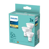 The Philips LED PAR16 GU10 Spot Bulb Pack delivers bright, energy-efficient lighting for everyday spotlighting and accent applications. Designed as a replacement for traditional 50W halogen spotlights, these LED bulbs provide focused warm white illumination with long-lasting performance and reduced energy consumption.

Ideal for kitchens, living areas, hallways, display lighting, and feature lighting, they offer dependable everyday lighting with instant brightness.