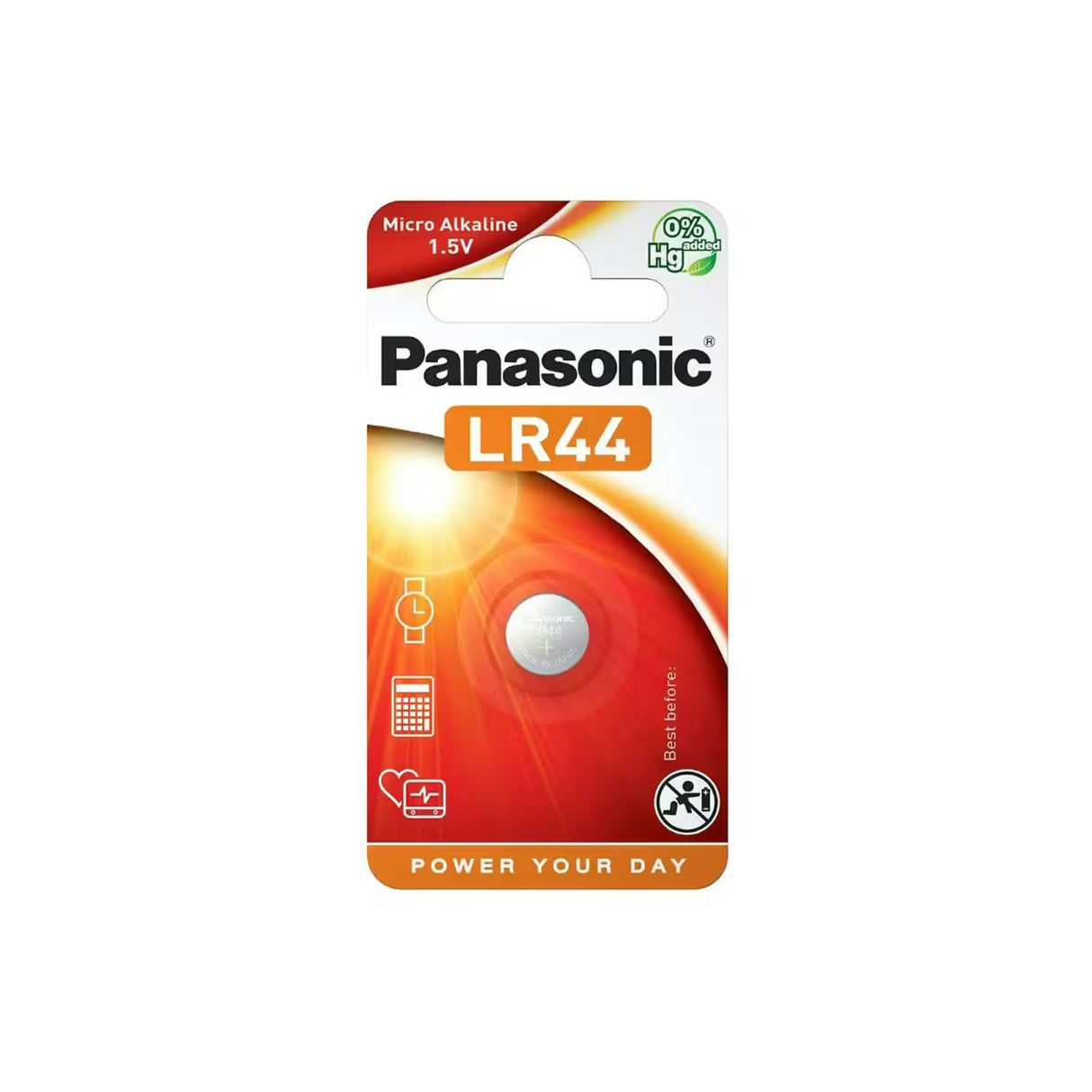 Panasonic Panasonic LR44 Coin Battery - 1.5V
