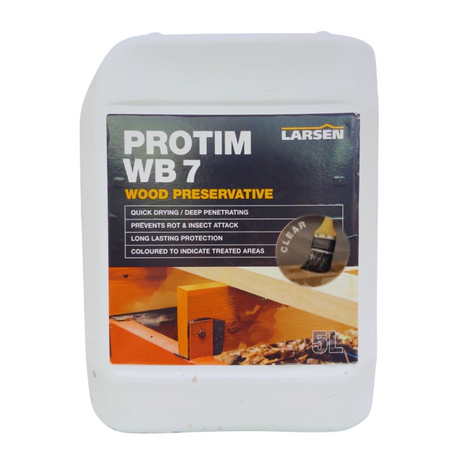 Larsen Protim WB7 Wood Preservative Clear 5 Litres