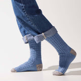 Sealskinz Wroxham Bamboo Mid Length Waffle Sock - Little Blue