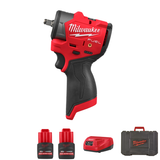 Milwaukee M12FSCIWF38-252X 12V M12 3/8'' Drive FUEL Sub Compact FUEL Impact Wrench (2x2.5Ah)