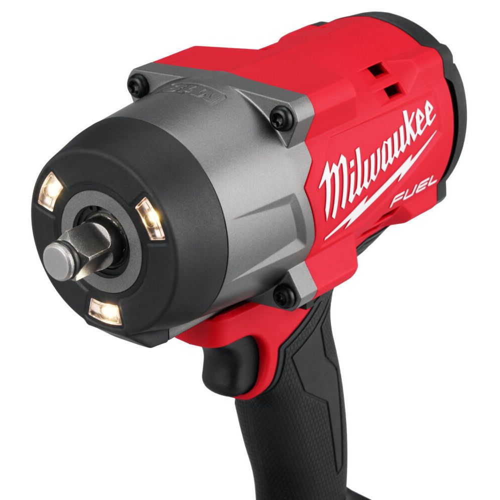 Red and black Milwaukee power tool on a white background
Milwaukee M18 Fuel High Torque Impact Wrench With Friction Ring M18FHIW2F12-0