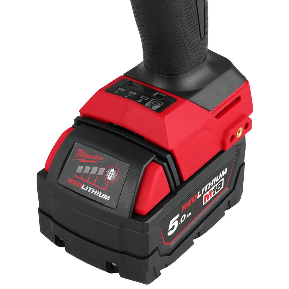 Red and black Milwaukee power drill on a white background
Milwaukee M18 Fuel High Torque Impact Wrench With Friction Ring M18FHIW2F12-0