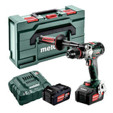  Metabo Combi Drill SB18LTX 18 Volt 2x4.0Ah Li-Ion Batts ACS55 Charger