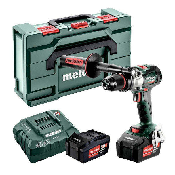  Metabo Combi Drill SB18LTX 18 Volt 2x4.0Ah Li-Ion Batts ACS55 Charger