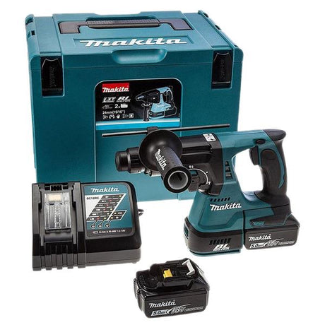 Makita DHR242RTJ 18V SDS+ Brushless Rotary Hammer Drill (2x5Ah)