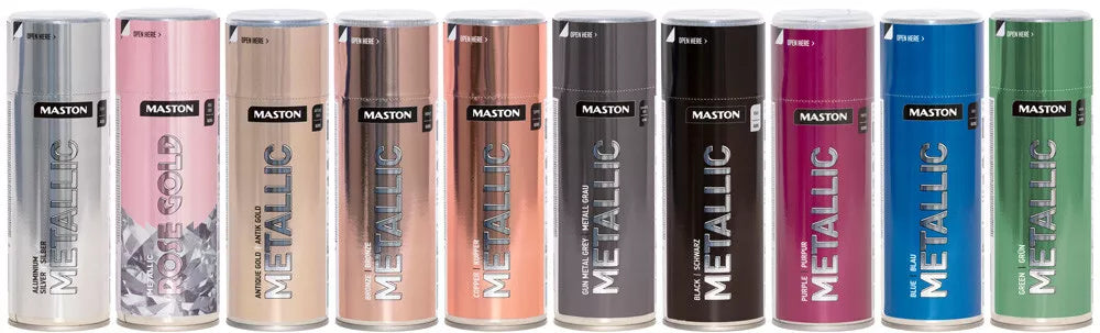 Maston Metallic Gloss Spray Paint 400ml