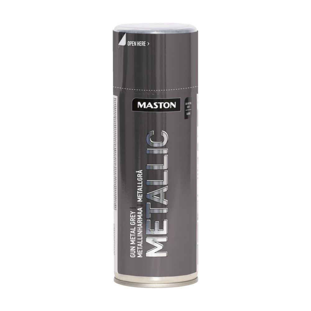 Maston Metallic Gloss Spray Paint Grey 400ml
