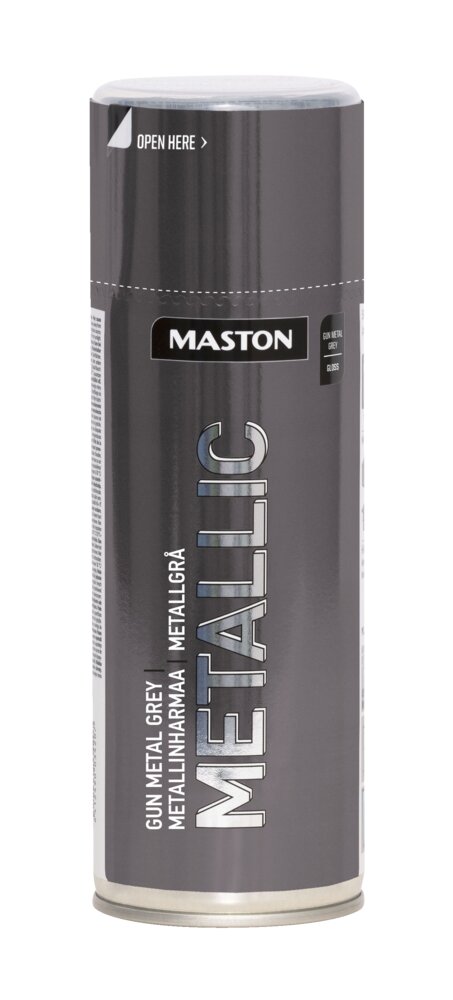 Maston Metallic Gloss Spray Paint Grey 400ml