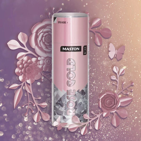 Maston Metallic Gloss Spray Paint Rose Gold 