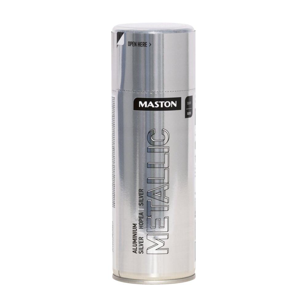 Maston Metallic Gloss Spray Paint Silver 400ml