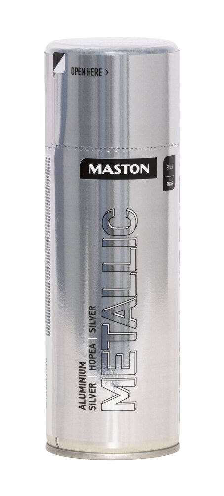 Maston Metallic Gloss Spray Paint Silver 400ml