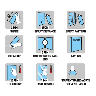 Maston ONE Spray Paint Gloss | Black - 400ml