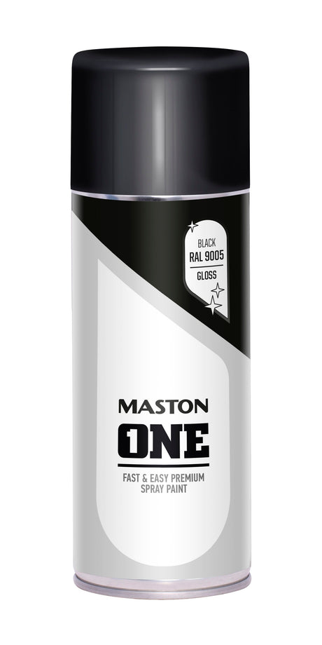 Maston ONE Spray Paint Gloss | Black - 400ml
