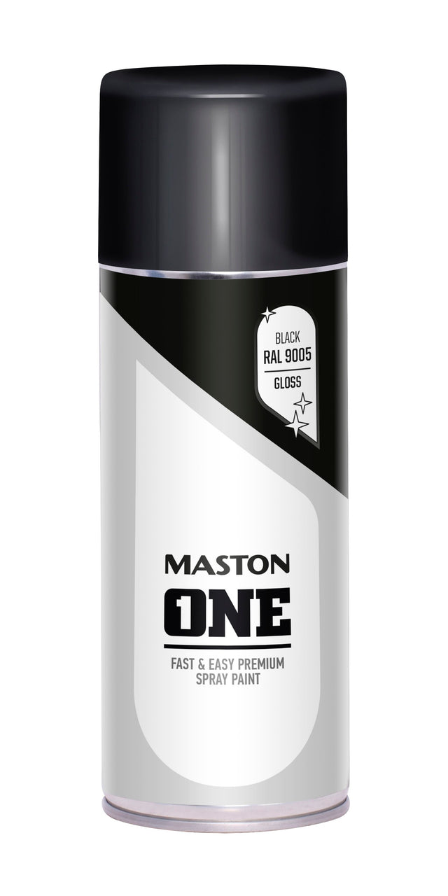 Maston ONE Spray Paint Gloss | Black - 400ml
