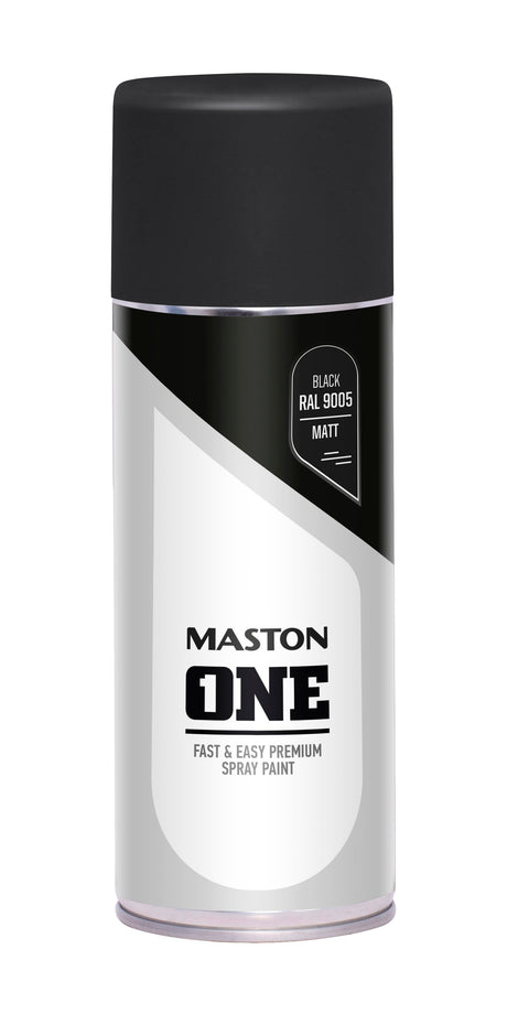 Maston ONE Spray Paint Matt Black 
400ml