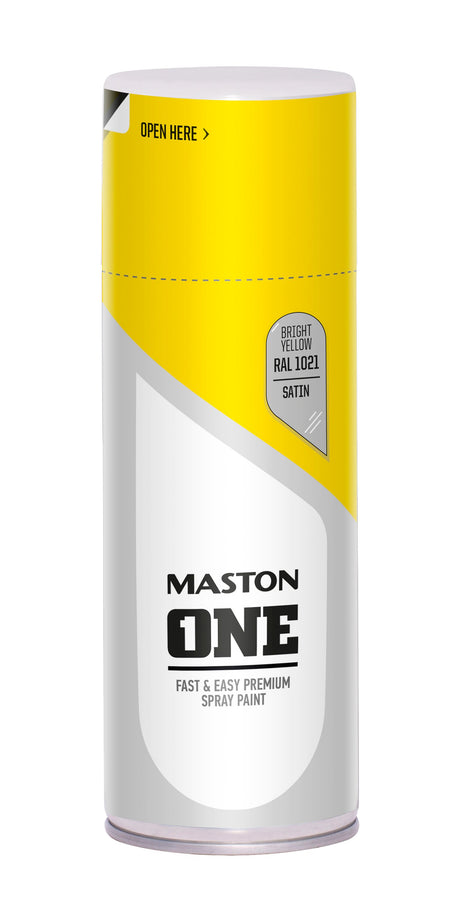 Maston ONE Spray Paint Satin Bright Yellow 400ml
