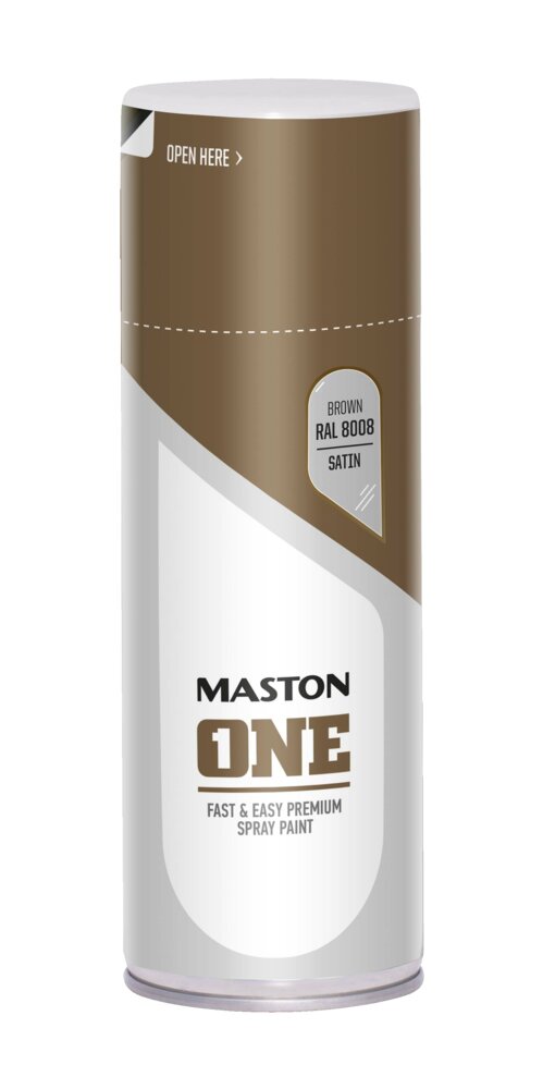 Maston ONE Spray Paint Satin Brown 400ml