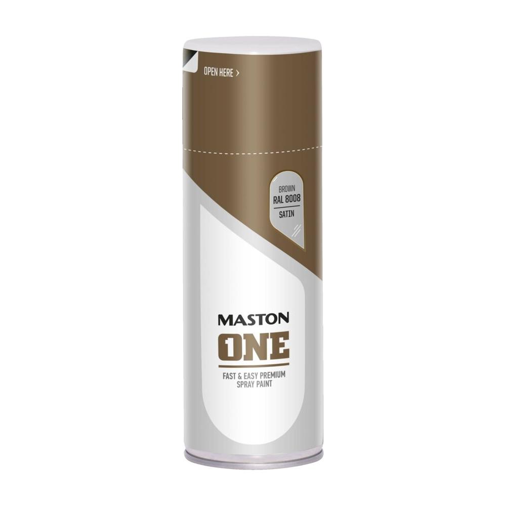 Maston ONE Spray Paint Satin Brown 400ml