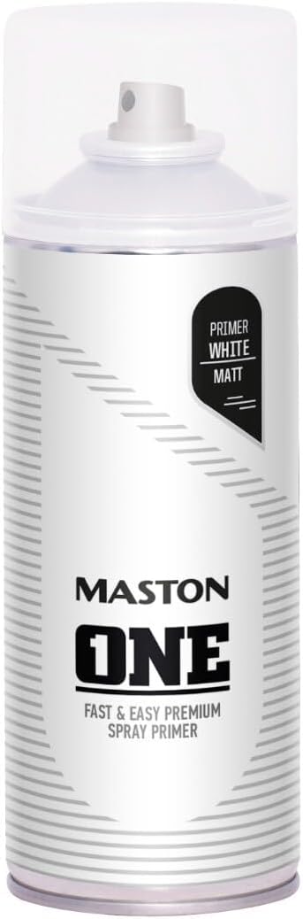 Maston Primer Spray Paint White Matt 400ml