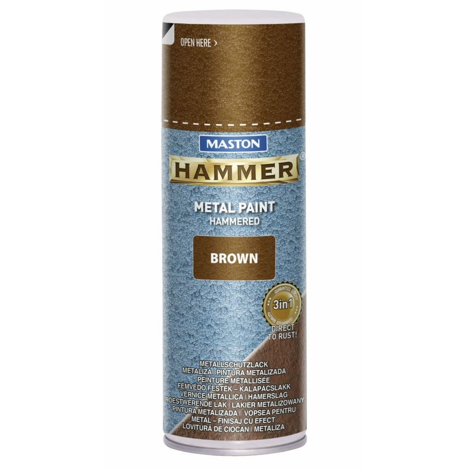 Maston Spray Paint Hammer Hammered Brown 400ml