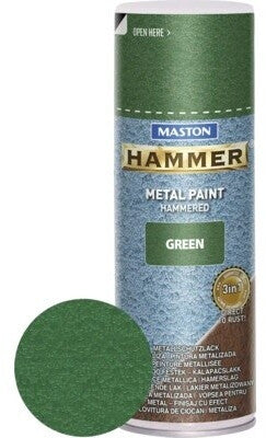 Maston Spray Paint Hammer Hammered Green 400ml