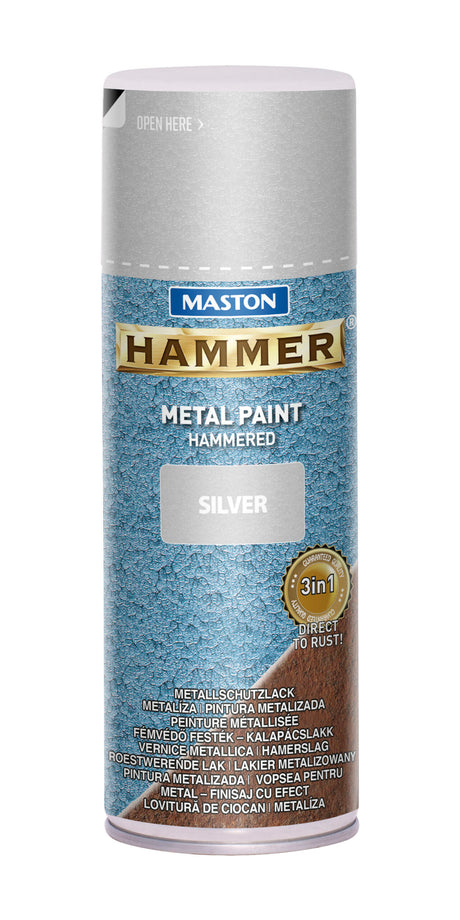 Maston Spray Paint Hammer Hammered Silver 400ml