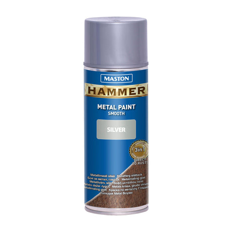 Maston Spray Paint Hammer Smooth Silver