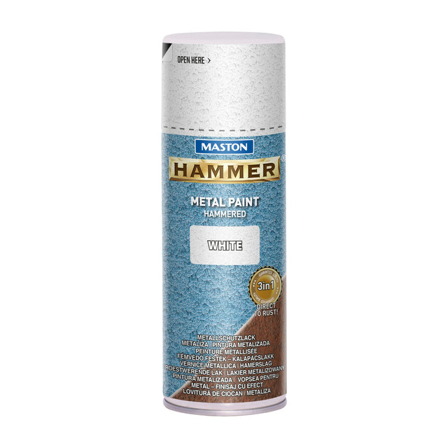 Maston Spray Paint Hammer White 400ml