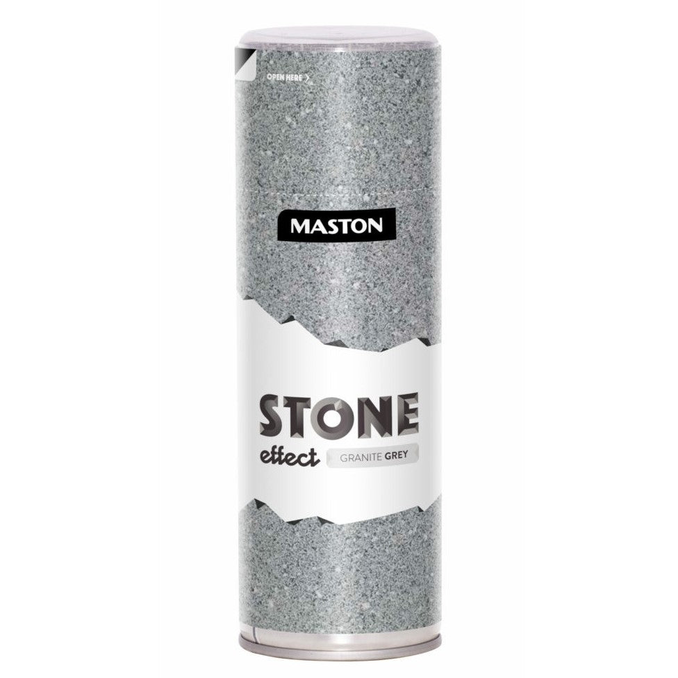 Maston Spray Paint Stone effect Grey 400ml